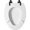 Bemis Benton Slow Close Elongated White Enameled Wood Toilet Seat 126MBSL 000 - alternate 4